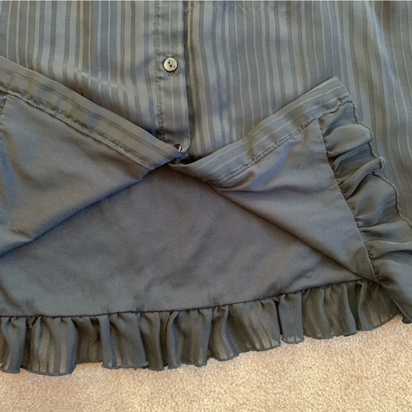 Poetry Black Ruffled Dress - Picture 7 of 8